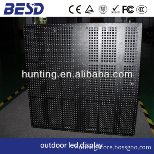 Rental use or fixed installation Slim and light weight indoor P16 full color led mesh curtain